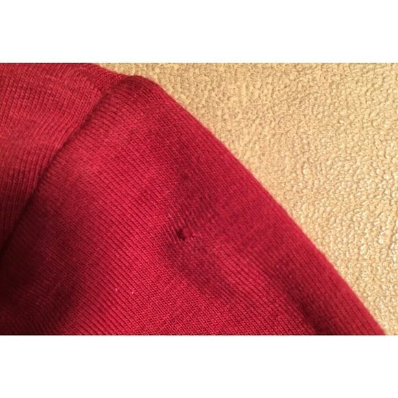 BANANA REPUBLIC Stretch Pullover Deep V-Neck Top, GARNET Red, NWT, Size L - Picture 8 of 8